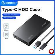 ORICO 3.5 Inch HDD Enclosure SATA to USB3.0 / USB 3.1 Gen 1 Type C Hard Drive Case for SSD Disk UASP 18TB With Power Adapter (3588C3)