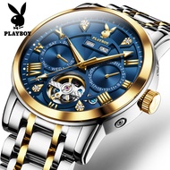 2024 New Playboy Brand Watch Foreign Trade Fully Automatic Mechanical Watch Hollow Fashion Mens Watc