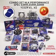 COMBO NLK RACING Y15ZR (NLK PERFORMANCE) Y15ZR SPEC 63MM,65MM,68MM (SUPERHEAD/BLOCK)