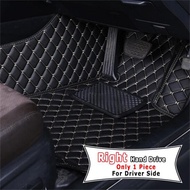 RHD Car Floor Mat for Honda Civic 2022 2023 2024 2025 2026 Leather Waterproof Car Carpet Car Interio