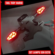NSB Tail Tidy Plus Sein Running D278 Vario 160 150 125 Breket Plat Nomor Tail Tidy Set Lampu Sen D27