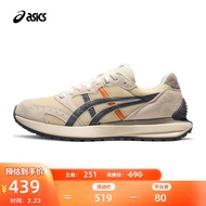 ASICS亚瑟士  男鞋女鞋复古休闲鞋时尚百搭运动舒适耐磨 TARTHER SC【HB】 米黄色/灰色 41.5
