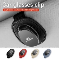 Car Sunglasses Holder Glasses Clip Auto Interior Organizer Accessories For Hyundai Tucson IX35 I30 I20 Kona Coupe Veloster I40 Getz