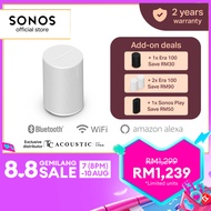 Sonos Era 100 - Wireless Smart Speaker w Bluetooth & Voice Control