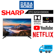 (FREE DELIVERY WITHIN KL/PJ) SHARP 2TC32GH3000X  32 HD GOOGLE TV