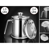 304 Stainless Steel Oil Filter Pot 1.3L / 2.4L