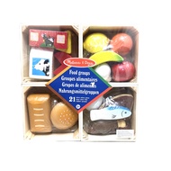MELISSA & DOUG Wooden Food Groups 21 Pcs ชุดของเล่นไม้ Food Groups 21 ชิ้น