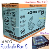 [1 Box] Mika Lunchbox Foodsafe Box S Heat Resistant Size 10.5x10.5x5.7 cm Mika Foodbox Lunch Box Foo