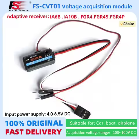 FLYSKY FS-CVT01 CVT01 Voltage Collection Module for IA6B IA10 Radio Receiver RC Airplane FPV Racing 