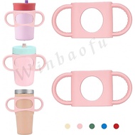 Silicone Dual-Handle Grip Compatible with 12oz 15oz Owala Kids Tumbler and 14oz Stanley, Tumbler Han