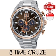 [Time Cruze] Seiko Prospex Solar SSC664 Special Edition Chronograph Stainless Steel Brown Dial Men Watch SSC664P1