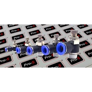 Pro-S Pneumatic Speed Controller NSE 04 - M5 Tube OD 4 mm, Thread Size: M5, 1/8"