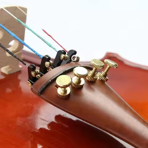4Pcs Metal ​Violin Fine Tuners​ String Tuner​ ​Black ​Violin Parts​ ​Violin Accessory​ ​Fine Tuner R