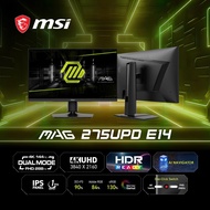 MSI MAG 275UPD E14 Dual Mode Gaming Monitor 27" / 4K UHD 144Hz and FHD 288Hz / IPS / 1ms & Adaptive 