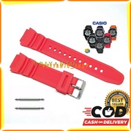MERAH Casio AE-1000 AE-1200 AE-1100 W-S200 W-S210 Red watch Strap Free pen