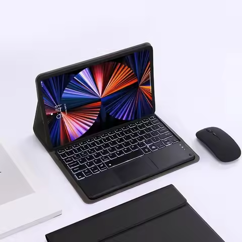 Tablets Keyboard Case For Microsoft Surface Pro X 13 Inch Stand Backlit Touch Keyboard Cover Funda