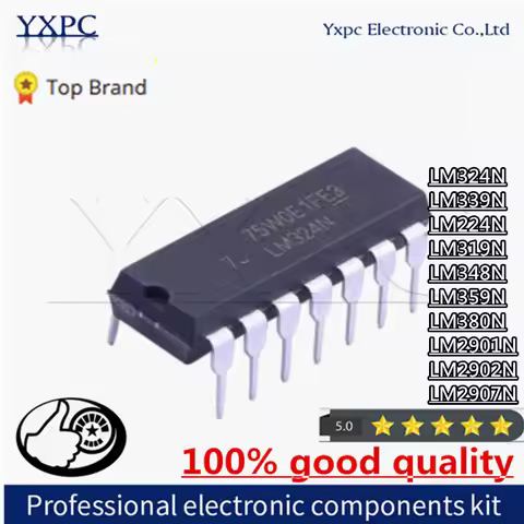 10pcs LM324N LM339N LM339 LM224N LM319N LM348N LM359N LM380N LM2901N LM2902N LM2907N DIP Chips