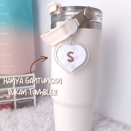 GANTUNGAN Acrylic Letter Initial Keychain Custom Keychain & tumblerKeychain