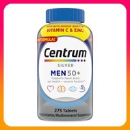 善存 - 美國銀善存綜合維他命 男士50+ 275粒 關節眼睛心腦血管前列健康 維他命C鋅免疫力 GSK 2種樽蓋隨機發貨 (效期:30/03/2027*)