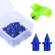 Carbon Steel Track Spikes, 50 Pcs 1/4 Inch Lighter Weight Spikes for Track, 0.47 Grams Spikes with S