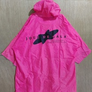 [BUNDLE] Vintage JOUR DE GALA Japan Skiing Poncho Raincoat - Pink Neon (p30.5)∆1