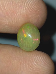 พลอย โอปอล เอธิโอเปีย ธรรมชาติ แท้ ( Unheated Natural Opal Ethiopia ) หนัก 1.91 กะรัต