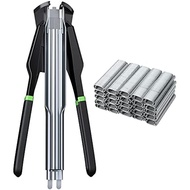Proster Manual Hog Ring Plier Kit - Hog Ring Gun with 2500pcs Galvanized Steel Hog Rings for Auto Fe