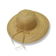 FOR WOMEN BEACH HAT WIDE BRIM FOR WOMEN RIBBON DESIGN FASHION SUMMER HAT