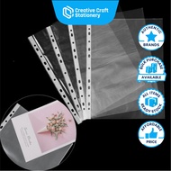 DGG303 Sheet Protector 5c | 10, 50, 100 pcs | Plastic cover file refill Plastik fail 2D 3D 4D file r