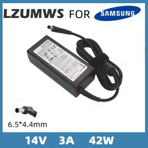 14V 3A 6.5x4.4MM Adapter For Samsung LCD Monitor BX2235 S23A300B S19A300B S20A300B S22A100N S19A100N