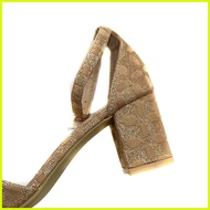 ◙ ♝ ♕ Noblesse Korean Suede High Heel Sandals Block Heels KF41201