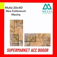 Mulia 20X40 Neo Colloseum Mocha - Keramik Dinding 20X40 Mulia