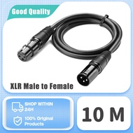 สาย DMX สายลำโพงฝาครอบกันฝุ่น XLR 3ขาตัวผู้-ตัวเมีย-ตัวเมีย-ไฟเวทีเสียงเสียงไมโครโฟนสายเคเบิล XLR