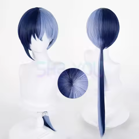 Aoyagi Touya Blue Purple Mixed Cosplay Wig Project SEKAI COLORFUL STAGE! Aoyagi Toya Heat Resistant 