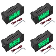 4X PZEM-025 DC Digital Battery Tester Bidirectional Ammeter Voltmeter Power Energy Watt Meter 300V 5