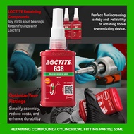 HIGH STRENGTH Loctite 638 50ml SHAFT BEARING BOND ENGINE RIM ALIGN SLINGSHOT GEARBOX ENGINE REEL POL