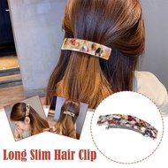Skinny Hair Barrettes Large Automatic Hair Clip Tortoise Accessories Hair Shell N7b5