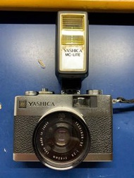 Vintage camera Yashica electro 35 MC with flash