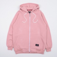 Nsa ind Zipper Hoodie bjorka Dusty Pink Men's Women's