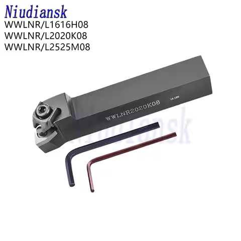 WWLNR1616H08 WWLNR2020K08 CNC Lathe Tool Arbor External Turning Tool WWLNR2525M08 Outer Circle Tool 