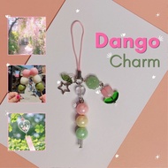 HP HIJAU GANTUNGAN Dango Phone Charm | Hanger cute pink green mochi phone strap dangohp