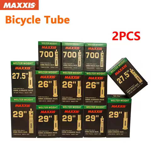 2PCS MAXXIS WELTER WEIGHT Bicycle Inner Tube 26/27.5/29 Inner Tube Of Mountain Bike Road Bike AV(SV)