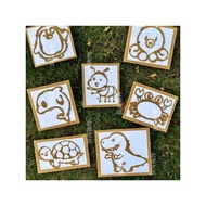 Kindergarten Start of School Parent-Child diy Sand Painting Event Creative Ring Creation Homemade Be