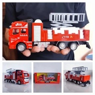 Diecast Alloy Fire Truck - Miniature Truck Toy