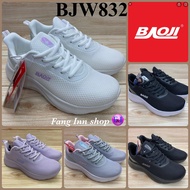 Baoji BJW 832 รองเท้าผ้าใบ (37-41) สีดำ/ดำขาว/ขาว/เทา/ม่วง ซล