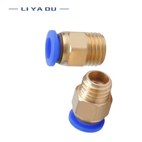 High quality Air Pipe M12X1.75- M6 M8 M10 M12 Metric Male Thread Pneumatic Connector Air hose quick 