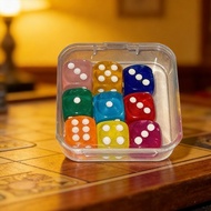 9pcs/set dice dice dice dice throw sieve transparent boxed dice dice dice throw sieve