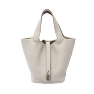 【二手】愛馬仕 HERMES 手提包 Picotin Lock PM 珍珠灰 其他 Picotin Lock PM 珍珠灰 女士 二手 A