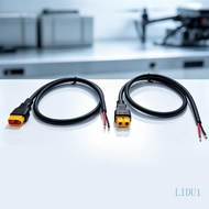 LIDU1 XT60H Connector Cable with Bare Wire Ends for Adapter Power Setups