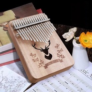 【New-store】 17 Tone Kalimba Music Lover's Learning Accessories Mahogany Wooden Mbira Thumb Piano African Sanza With Study Book Tune